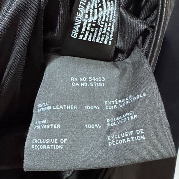 Marc New York Andrew Marc Womens Leather Motorcycle Jacket Black S NWT MSRP $350 - Picture 5 of 9